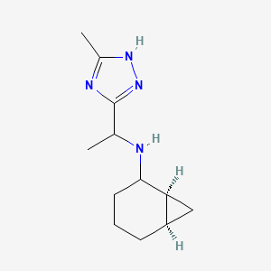 (1S,6R)-N-[1-(5-methyl-1H-1,2,4-triazol-3-yl)ethyl]bicyclo[4.1.0]heptan-2-amine