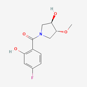 (4-fluoro-2-hydroxyphenyl)-[(3R,4R)-3-hydroxy-4-methoxypyrrolidin-1-yl]methanone