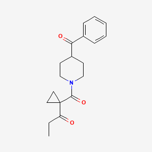 1-[1-(4-Benzoylpiperidine-1-carbonyl)cyclopropyl]propan-1-one