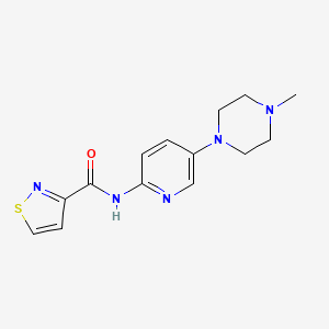 N-[5-(4-methylpiperazin-1-yl)pyridin-2-yl]-1,2-thiazole-3-carboxamide