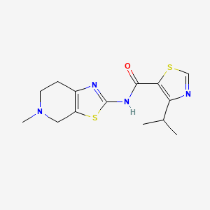 N-(5-methyl-6,7-dihydro-4H-[1,3]thiazolo[5,4-c]pyridin-2-yl)-4-propan-2-yl-1,3-thiazole-5-carboxamide