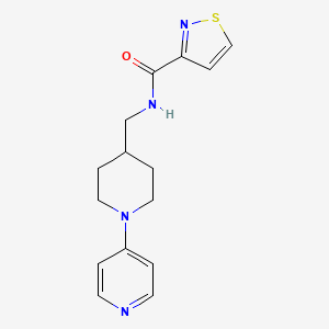 N-[(1-pyridin-4-ylpiperidin-4-yl)methyl]-1,2-thiazole-3-carboxamide