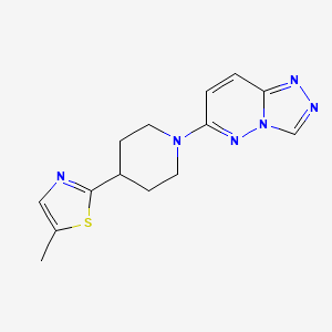 5-Methyl-2-[1-([1,2,4]triazolo[4,3-b]pyridazin-6-yl)piperidin-4-yl]-1,3-thiazole