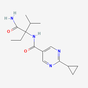 N-(3-carbamoyl-2-methylpentan-3-yl)-2-cyclopropylpyrimidine-5-carboxamide