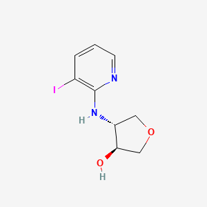 (3S,4R)-4-[(3-iodopyridin-2-yl)amino]oxolan-3-ol