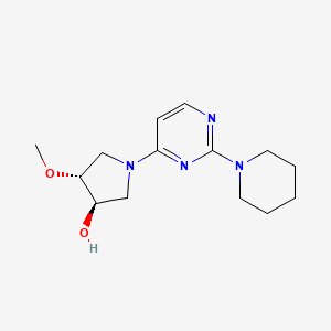 (3R,4R)-4-methoxy-1-(2-piperidin-1-ylpyrimidin-4-yl)pyrrolidin-3-ol