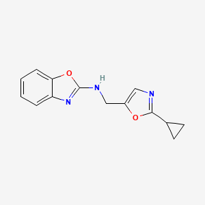 N-[(2-cyclopropyl-1,3-oxazol-5-yl)methyl]-1,3-benzoxazol-2-amine