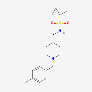 1-methyl-N-[[1-[(4-methylphenyl)methyl]piperidin-4-yl]methyl]cyclopropane-1-sulfonamide