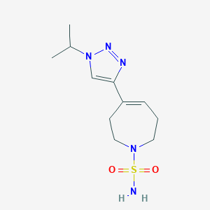 4-(1-Propan-2-yltriazol-4-yl)-2,3,6,7-tetrahydroazepine-1-sulfonamide