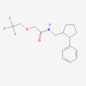 N-[(2-phenylcyclopentyl)methyl]-2-(2,2,2-trifluoroethoxy)acetamide