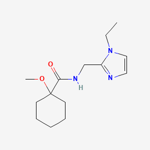 N-[(1-ethylimidazol-2-yl)methyl]-1-methoxycyclohexane-1-carboxamide