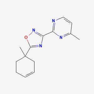 5-(1-Methylcyclohex-3-en-1-yl)-3-(4-methylpyrimidin-2-yl)-1,2,4-oxadiazole