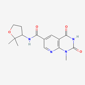 N-(2,2-dimethyloxolan-3-yl)-1-methyl-2,4-dioxopyrido[2,3-d]pyrimidine-6-carboxamide