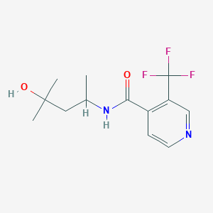 N-(4-hydroxy-4-methylpentan-2-yl)-3-(trifluoromethyl)pyridine-4-carboxamide