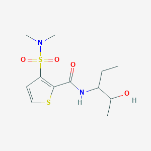 3-(dimethylsulfamoyl)-N-(2-hydroxypentan-3-yl)thiophene-2-carboxamide