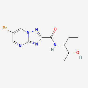 6-bromo-N-(2-hydroxypentan-3-yl)-[1,2,4]triazolo[1,5-a]pyrimidine-2-carboxamide