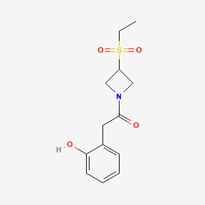 1-(3-Ethylsulfonylazetidin-1-yl)-2-(2-hydroxyphenyl)ethanone