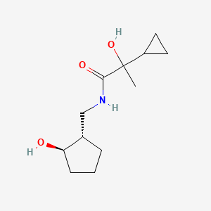 2-cyclopropyl-2-hydroxy-N-[[(1S,2R)-2-hydroxycyclopentyl]methyl]propanamide