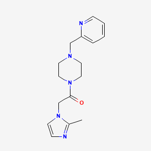 2-(2-Methylimidazol-1-yl)-1-[4-(pyridin-2-ylmethyl)piperazin-1-yl]ethanone