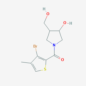 (3-Bromo-4-methylthiophen-2-yl)-[3-hydroxy-4-(hydroxymethyl)pyrrolidin-1-yl]methanone