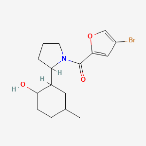 (4-Bromofuran-2-yl)-[2-(2-hydroxy-5-methylcyclohexyl)pyrrolidin-1-yl]methanone