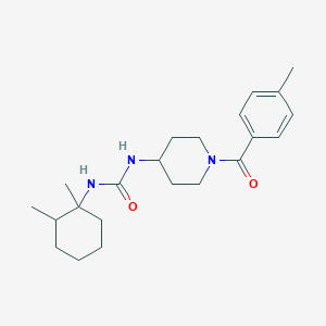 1-(1,2-Dimethylcyclohexyl)-3-[1-(4-methylbenzoyl)piperidin-4-yl]urea