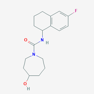 N-(6-fluoro-1,2,3,4-tetrahydronaphthalen-1-yl)-4-hydroxyazepane-1-carboxamide