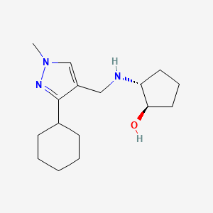 (1R,2R)-2-[(3-cyclohexyl-1-methylpyrazol-4-yl)methylamino]cyclopentan-1-ol