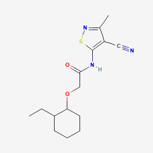 N-(4-cyano-3-methyl-1,2-thiazol-5-yl)-2-(2-ethylcyclohexyl)oxyacetamide