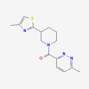 (6-Methylpyridazin-3-yl)-[3-(4-methyl-1,3-thiazol-2-yl)piperidin-1-yl]methanone