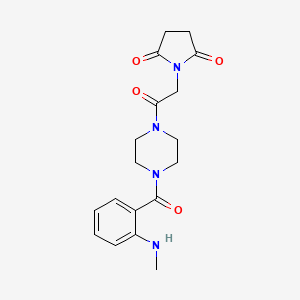 1-[2-[4-[2-(Methylamino)benzoyl]piperazin-1-yl]-2-oxoethyl]pyrrolidine-2,5-dione