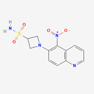 1-(5-Nitroquinolin-6-yl)azetidine-3-sulfonamide