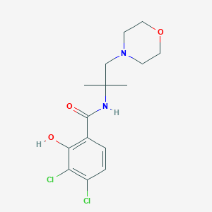 3,4-dichloro-2-hydroxy-N-(2-methyl-1-morpholin-4-ylpropan-2-yl)benzamide