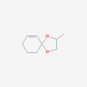 molecular formula C9H14O2 B070437 3-Methyl-1,4-dioxaspiro[4.5]dec-6-ene CAS No. 193077-50-8