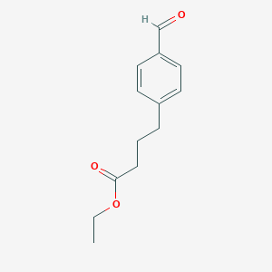 molecular formula C13H16O3 B070441 Ethyl 4-(4-formylphenyl)butanoate CAS No. 177736-20-8