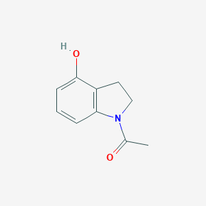 molecular formula C10H11NO2 B070445 1-(4-羟基吲哚啉-1-基)乙酮 CAS No. 192061-82-8