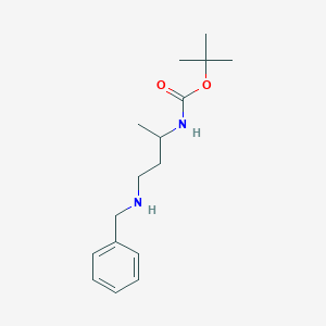 molecular formula C16H26N2O2 B070447 tert-butyl N-[4-(benzylamino)butan-2-yl]carbamate CAS No. 176982-58-4