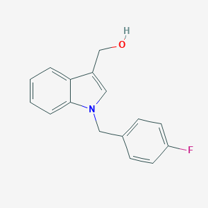 molecular formula C16H14FNO B070452 [1-[(4-Fluorophenyl)methyl]indol-3-yl]methanol CAS No. 195253-43-1
