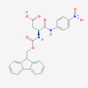 molecular formula C25H21N3O7 B070472 Fmoc-L-天冬氨酸α-4-硝基苯胺 CAS No. 185547-52-8