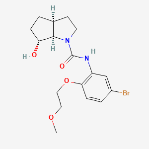 (3aS,6R,6aR)-N-[5-bromo-2-(2-methoxyethoxy)phenyl]-6-hydroxy-3,3a,4,5,6,6a-hexahydro-2H-cyclopenta[b]pyrrole-1-carboxamide