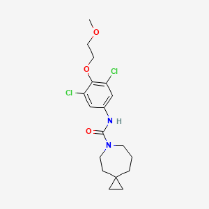 N-[3,5-dichloro-4-(2-methoxyethoxy)phenyl]-6-azaspiro[2.6]nonane-6-carboxamide