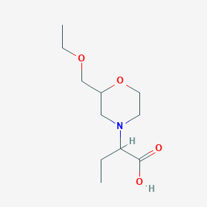 2-[2-(Ethoxymethyl)morpholin-4-yl]butanoic acid