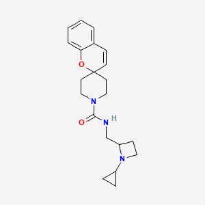 N-[(1-cyclopropylazetidin-2-yl)methyl]spiro[chromene-2,4'-piperidine]-1'-carboxamide