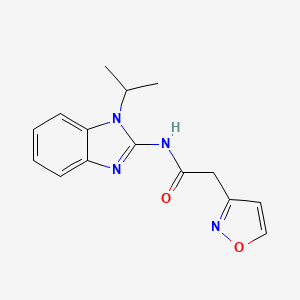 2-(1,2-oxazol-3-yl)-N-(1-propan-2-ylbenzimidazol-2-yl)acetamide