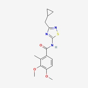 N-[3-(cyclopropylmethyl)-1,2,4-thiadiazol-5-yl]-3,4-dimethoxy-2-methylbenzamide