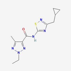 N-[3-(cyclopropylmethyl)-1,2,4-thiadiazol-5-yl]-2-ethyl-5-methyltriazole-4-carboxamide