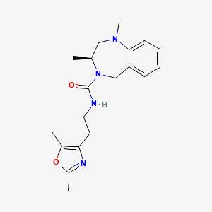 (3S)-N-[2-(2,5-dimethyl-1,3-oxazol-4-yl)ethyl]-1,3-dimethyl-3,5-dihydro-2H-1,4-benzodiazepine-4-carboxamide