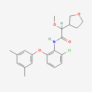 N-[2-chloro-6-(3,5-dimethylphenoxy)phenyl]-2-methoxy-2-(oxolan-3-yl)acetamide