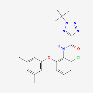 2-tert-butyl-N-[2-chloro-6-(3,5-dimethylphenoxy)phenyl]tetrazole-5-carboxamide