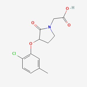 2-[3-(2-Chloro-5-methylphenoxy)-2-oxopyrrolidin-1-yl]acetic acid